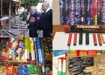Festat e fundvitit/ Policia kontrolle për parandalimin e futjes në treg të fishekzjarrëve