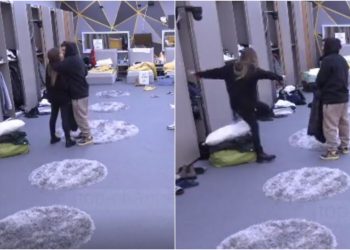 “Ore idiot, s’më mbaje dot”/ DJ PM gati sa nuk rrëzon Sarën duke e puthur,: Ik mos mu afro