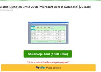 Ja si e kemi blerë online për 1500 lekë database-n e plotë të gjendjes civile, të vjedhur në kohën kur PD ishte në pushtet