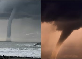 VIDEO: ‘Tornado’ në det/ Qytetarët frikësohen nga ‘vorbulla’ e çuditshme e ujit në Itali