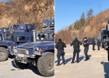 Protesta për moslejimin e referendumit serb në Kosovë, vendoset njësia speciale në veri të vendit