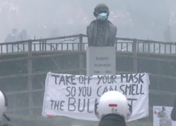 Protesta të dhunshme në Belgjikë, mijëra njerëz kundër vaksinave dhe kufizimeve