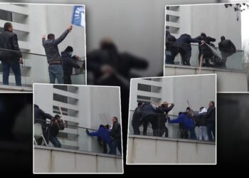 VIDEO/ “Mercenarët vrasës, të Lul Kimikut”! Berisha nxjerr pamjet kur njerëzit e Bashës përdorin gaz lotsjellës