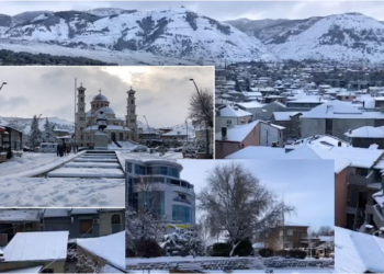 Bora mbulon Korçën/ Qyteti nën “petkun e bardhësisë”