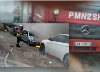 Makina përfshihet nga flakët në Vlorë, shkak dyshohet një…