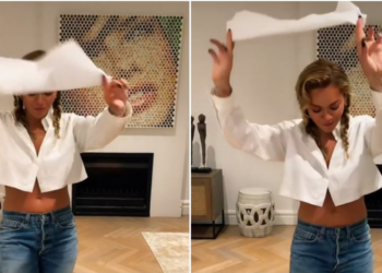VIDEO/ Me shami në dorë, Rita Ora i vë “flakën” rrjetit. Këngëtarja i tregon botës si kërcejnë shqiptarët