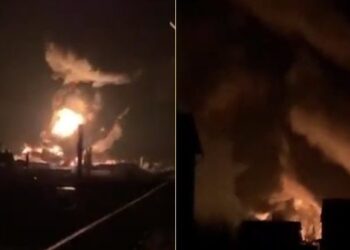 Pamjet e tmerrshme/Raketa ruse godet depozitat e naftës në afërsi të Kievit (VIDEO)