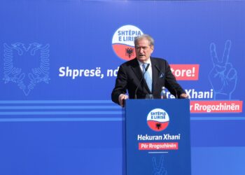 FOTOT/ Berisha zhduk siglën e PD nga fushata, ndryshimet që bëri në 3 takime. Ja me çfarë e zëvendësoi