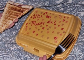 I propozoi të dashurës për martesë me shkrimin mbi pakon e tostit, por a pranoi partnerja?