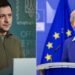 Pas thirrjes së Zelenskyt/ BE pret të marrë kërkesën e Ukrainës për t’u bashkuar me bllokun sa më parë. Von der Leyen: Shumë shpejt…!