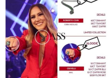Zbulohet çmimi marramendës i veshjes dhe stolive të Arbana Osmanit në natën finale
