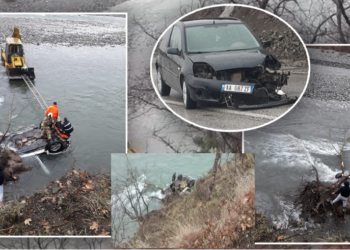 Tre të vdekur në aksidentin Elbasan-Librazhd/ Makina u përplas me “Ford-in” pastaj ra në Shkumbin