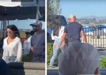 Po bën xhiron e rrjetit! Momenti kur Jeff Bezos godet me shuplakë të pasmet e të dashurës