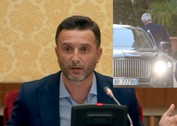 Makina Bentley me targat “AD 333 DU” u përdor nga Ceferin, ironia e Braçes: Është e një financieri në një pulari që quhet…