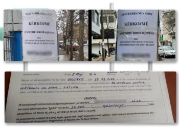 Bashkia Tiranë gjobit qytetarët që vendosin reklama në shtylla elektrike