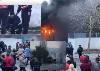 Zjarri në fabrikën e përpunimit të peshkut/ Policia: S’ka të lënduar. Punëtorët shohin fabrikën të shkrumbohet
