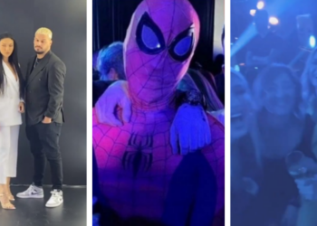 Donaldi i veshur si Spiderman, Monika ‘çmendet’ në krah të pilotit/ Dalin pamjet nga festa e VIP-ave të “Big Brother”