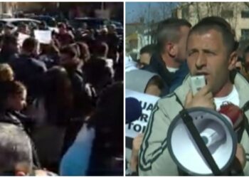 Shtëpitë u shembën nga rindërtimi/ Banorët e ‘5 majit’ sërish para Kuvendit: S’nxirren qytetarët në rrugë për të ndërtuar kulla