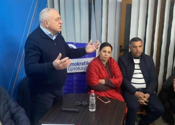Shehu “pushton” selinë e PD në Gjirokastër/ Akuza Bashës: Të godasësh historinë tonë do të thotë të jesh “patericë” e Ramës