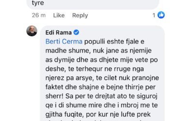 ‘Thirri mendjes’, Rama i kthen përgjigje komentuesit: Protestat po bëhen nga njerëz që duan sherr!