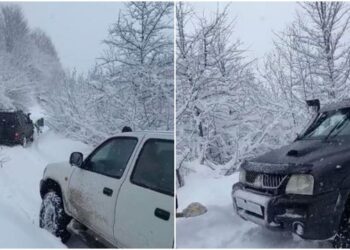 Probleme në disa njësi të Shkodrës, komisionerët bllokohen në dëborë!
