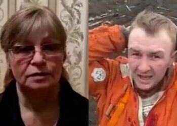 Djali i saj “punon” për Putin/ Nëna ukrainase shpërthen në lot kur e sheh rob: Më vjen turp!
