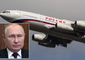 FOTO/ I armatosur gjer në dhëmbë, me tualet ari e butonin e kuq: Ky është avioni “Putin Force One” me të cilin lëviz Presidenti rus