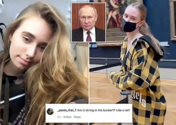 “A po fshihesh në bunker si një mi?”/ Rrjeti “kryqëzon” vajzën 18-vjeçare të Putin