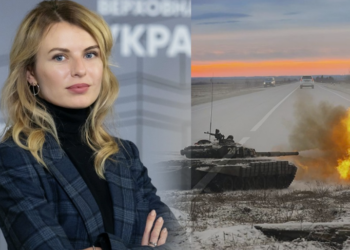 FOTO/ Fëmijët i la tek gjyshja, deputetja ukrainase kthehet për të mbrojtur vendin: Po qaj në këtë perëndim dielli