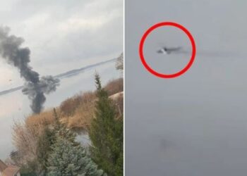 VIDEO/ Momenti kur forcat ukrainase shpërthejnë në ajër helikopterin rus