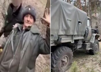 FOTO/ I moshuari vjedh kamionin me armë të rusëve dhe ia dorëzon ushtrisë ukrainase, e presin si hero