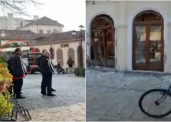FOTO/ Shpërthimet në Shkodër: Kamerat kapin personin që vendosi tritolin në biznesin e Xhemal Bushatit