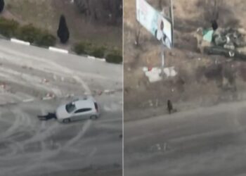 VIDEO/ Momenti kur rusët vrasin civilin ukrainas që u dorëzua me duart lart