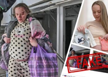 FOTOT/ Shtatzënë dhe e gjakosur gruaja del nga rrënojat e maternitetit, ambasada ruse në Londër bën ironi: ‘Fake’, është aktore