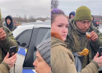 VIDEO/ “Nënë, jam gjallë!”! Ushtari rus dorëzon armët mes lotësh, ukrainasit e presin me ushqim dhe çaj të ngrohtë