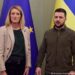“Luftë e paligjshme”/ Presidentja e Parlamentit të BE-së në Kievin jep premtimin e madh: Do i ndërtojmë ne qytetet e shkatërruara!