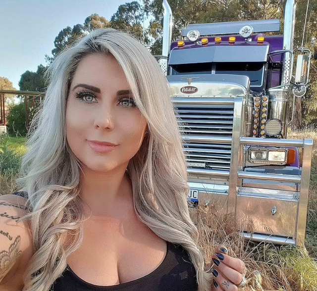 FOTO / ‘I kam vënë kapak, nuk bëj seks’! Flet shoferja e kamionit që fiton 63 mijë dollarë në vit