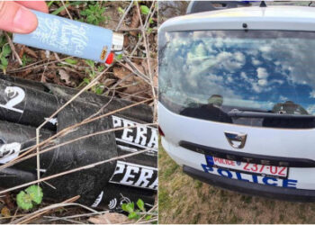 FOTOT/ Dy shpërthime sot në veri të Kosovës, sulm me lëndë pirotenike ndaj makinës së policisë: Dyshime se janë hedhur nga territori serb