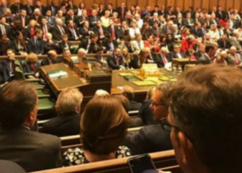 Deputeti kapet duke shikuar filma pornografikë në telefonin celular gjatë seancës në parlament. Një ministre femër, pranë