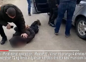 Operacioni “Restart”: Shkon në 16 numri i të ndaluarve, mbi 445 kg drogë e sekuestruar