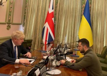 E fundit/ Boris Johnson në Kiev, takon liderin ukrainas Zelensky