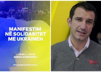 Më 8 prill, manifestim në mbështetje të Ukrainës, Veliaj fton qytetarët: Të lëmë mënjanë politikën!