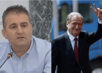 Zgjedhjet për kreun e PD-së/ Sfiduesi i Berishës Ibsen Elezi takim me demokratët në Fier, e shoqëron një deputet!