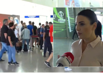 Koordinim me UEFA-n/ Fluks i madh tifozësh në Rinas, Balluku: Presim 180 avionë, gjithçka po menaxhohet mirë