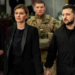 FOTO/ Pas tre muajsh luftë presidenti Zelensky takohet për herë të parë me bashkëshorten e tij