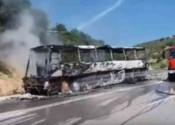 Po transportonte punonjës fasonerie, shkrumbohet autobusi në autostradën Fier-Vlorë