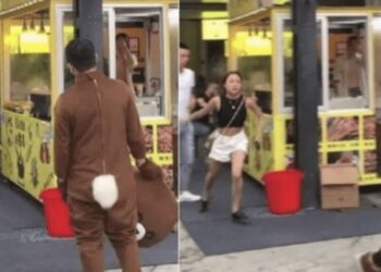 Djali nuk i beson syve/ Kthehet nga ushtria dhe surprizon të dashurën i veshur si arush, por ajo…
