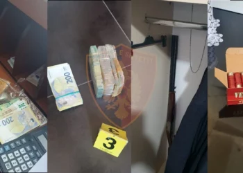 47-vjeçarit i sekuestrohen 108 mijë Euro dhe armë gjahu pa leje, policia e procedon në gjendje të lirë