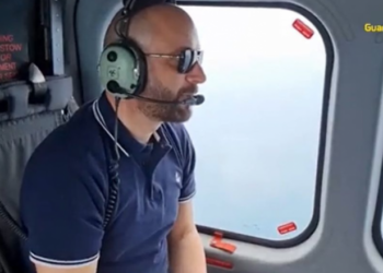 Gledis Nano në helikopter me ekipin e Guardia di Finanza-s/ Inspektim në veri të vendit për bimë narkotike