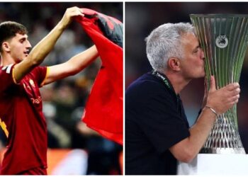Kumbulla feston me flamurin shqiptar, Mourinho puth kupën/ Rama publikon FOTO: I dhanë jetë eurombrëmjes së Shqipërisë